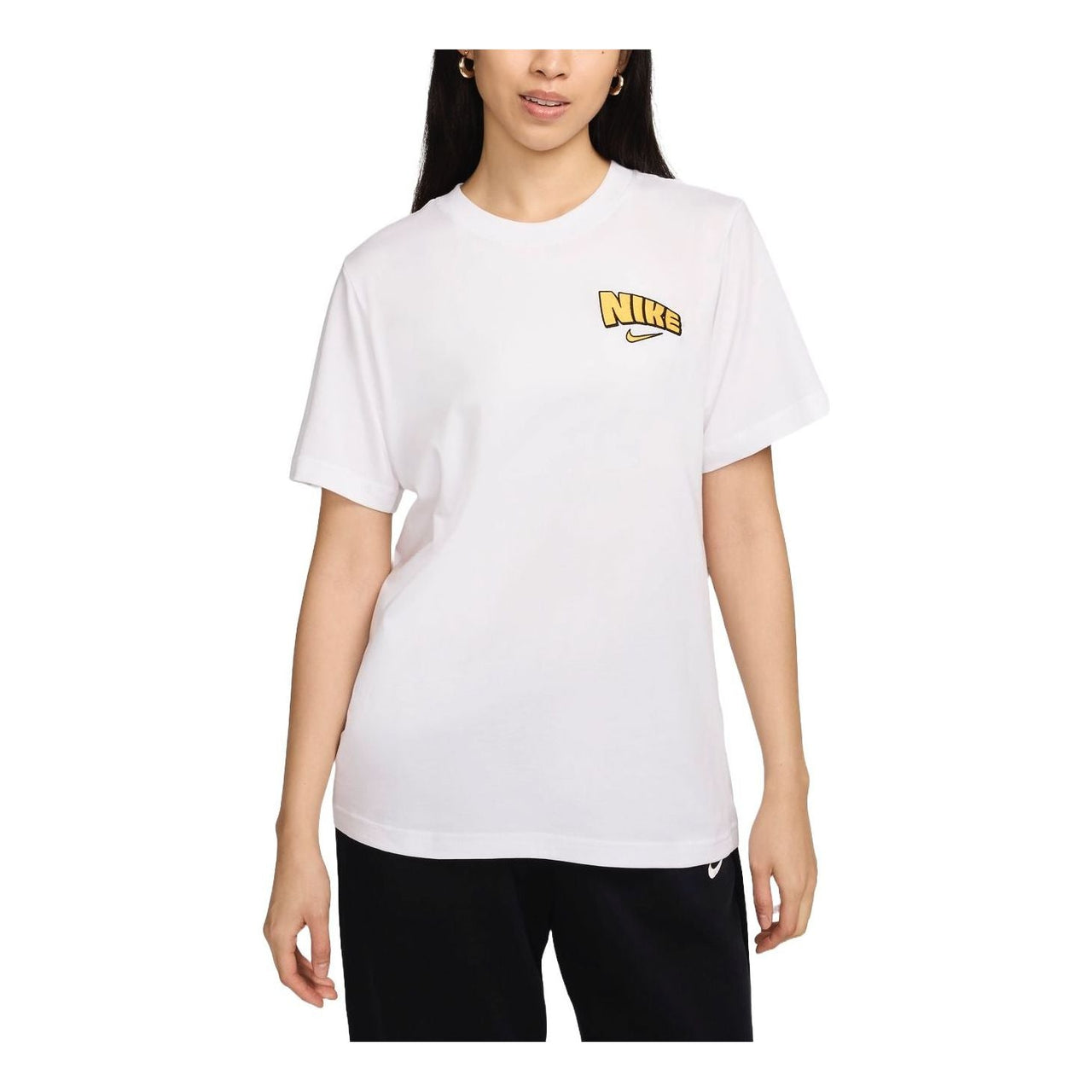 (WMNS) Nike Sportswear Loose T-shirt Asia Sizing 'White' HM5024-100