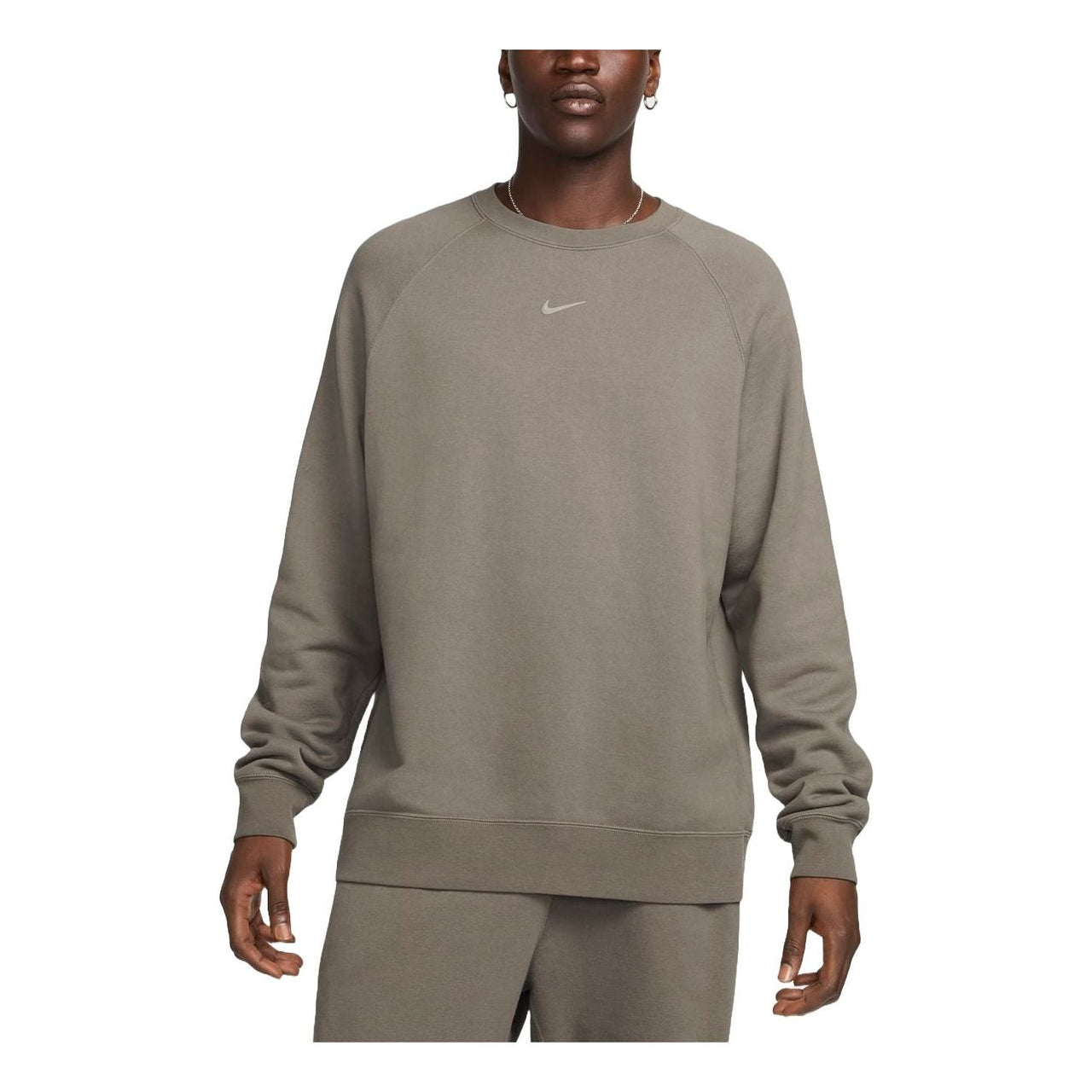 Nike x NOCTA Fleece CS Crewneck Sweatshirt 'Olive Grey' FN8160-040