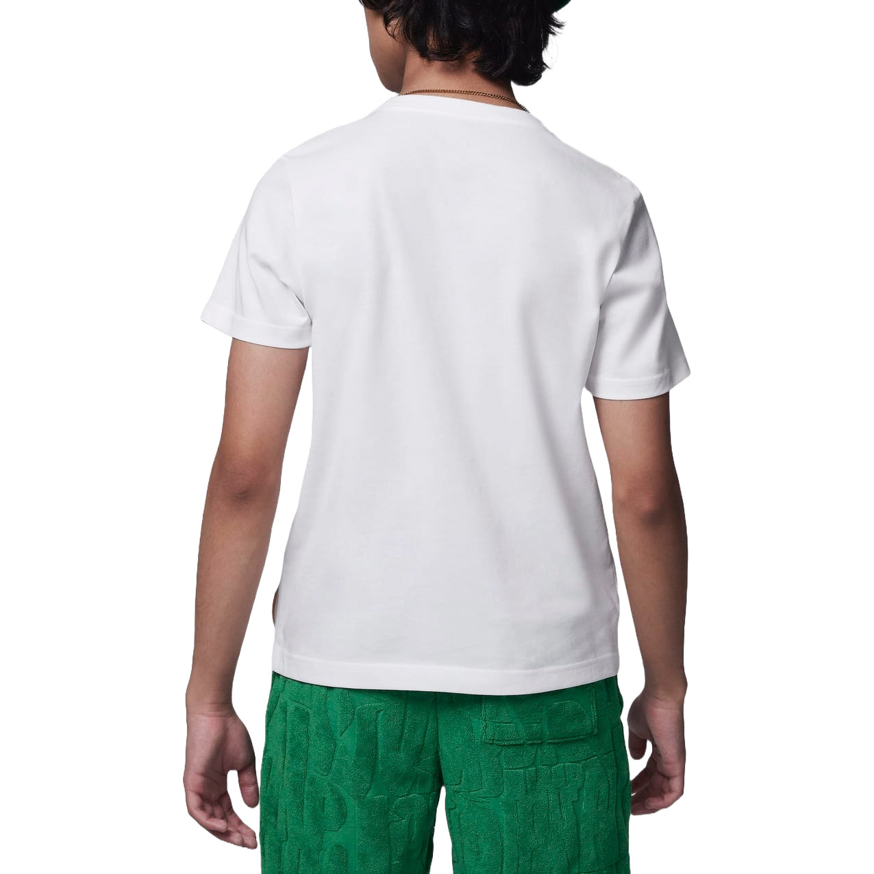 (GS) Air Jordan Fuel Up Cool Down Graphic T-Shirt 'White Green' HJ2206-100