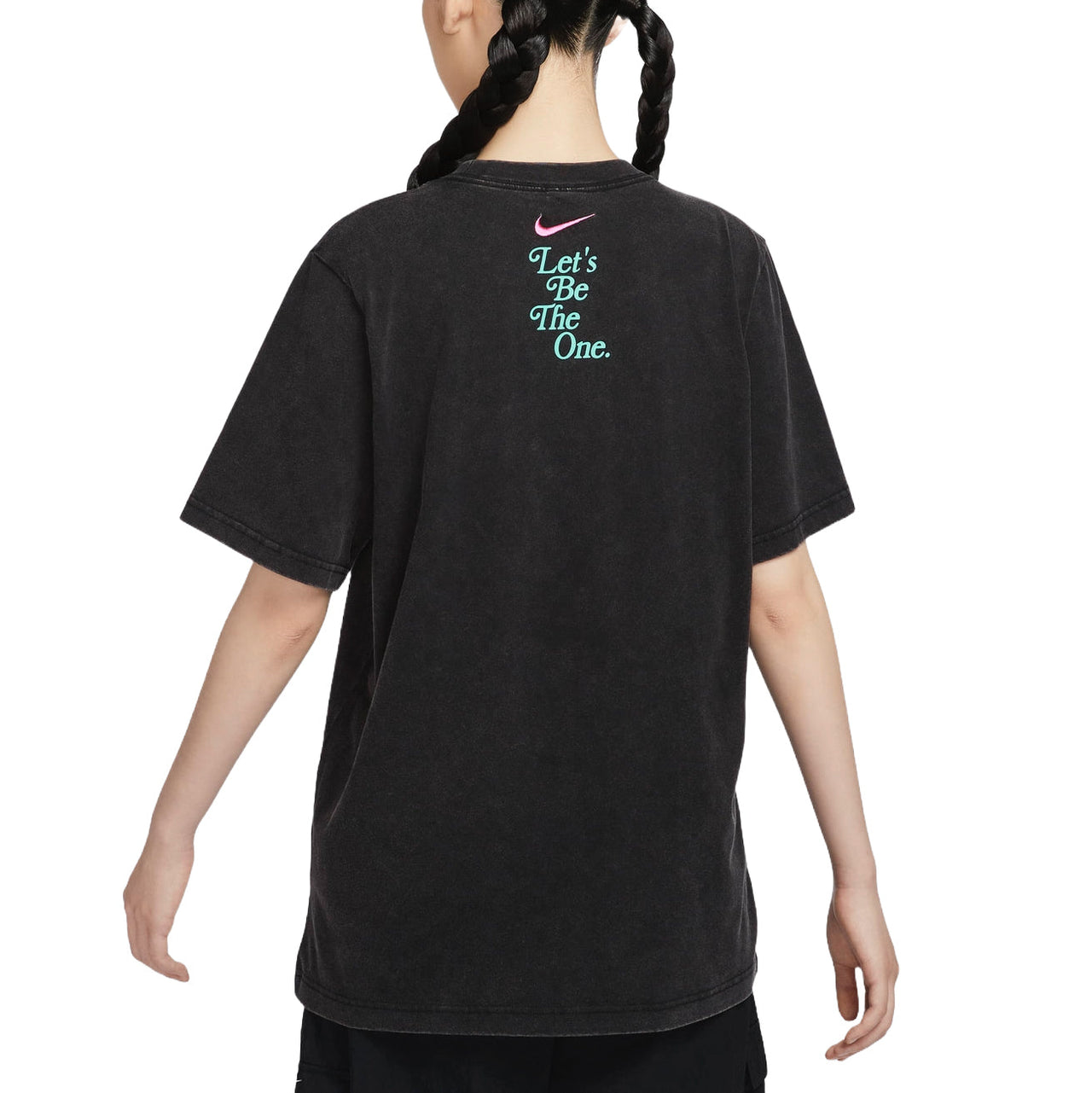 (WMNS) Nike Sportswear Essential Graphic T-shirt Asia Sizing 'Black' HM4594-010