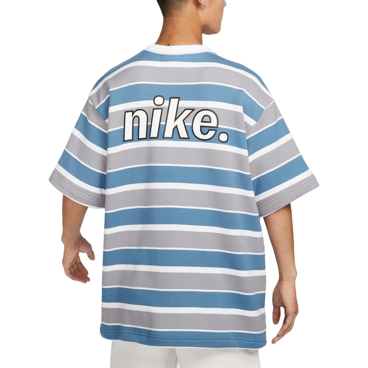 Nike Sportswear French Terry T-Shirt Asia Sizing 'Aegean Storm White' HJ6781-429