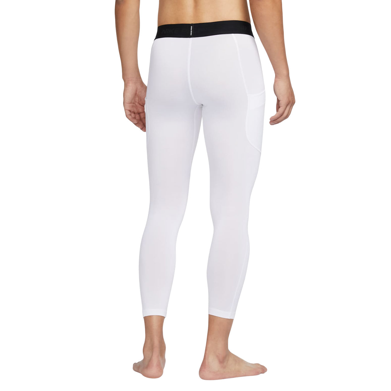 Nike Pro Dri-FIT Fitness Tights Asia Sizing 'White Black' FB7953-100