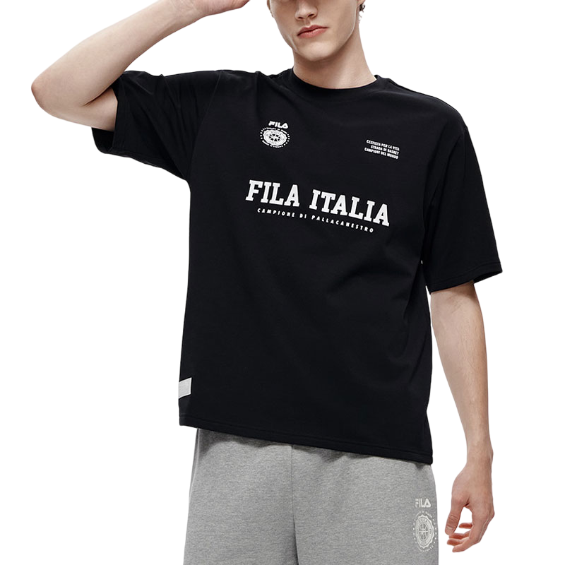 FILA FUSION Retro Time Tee 'Black' T11M325105F-BK