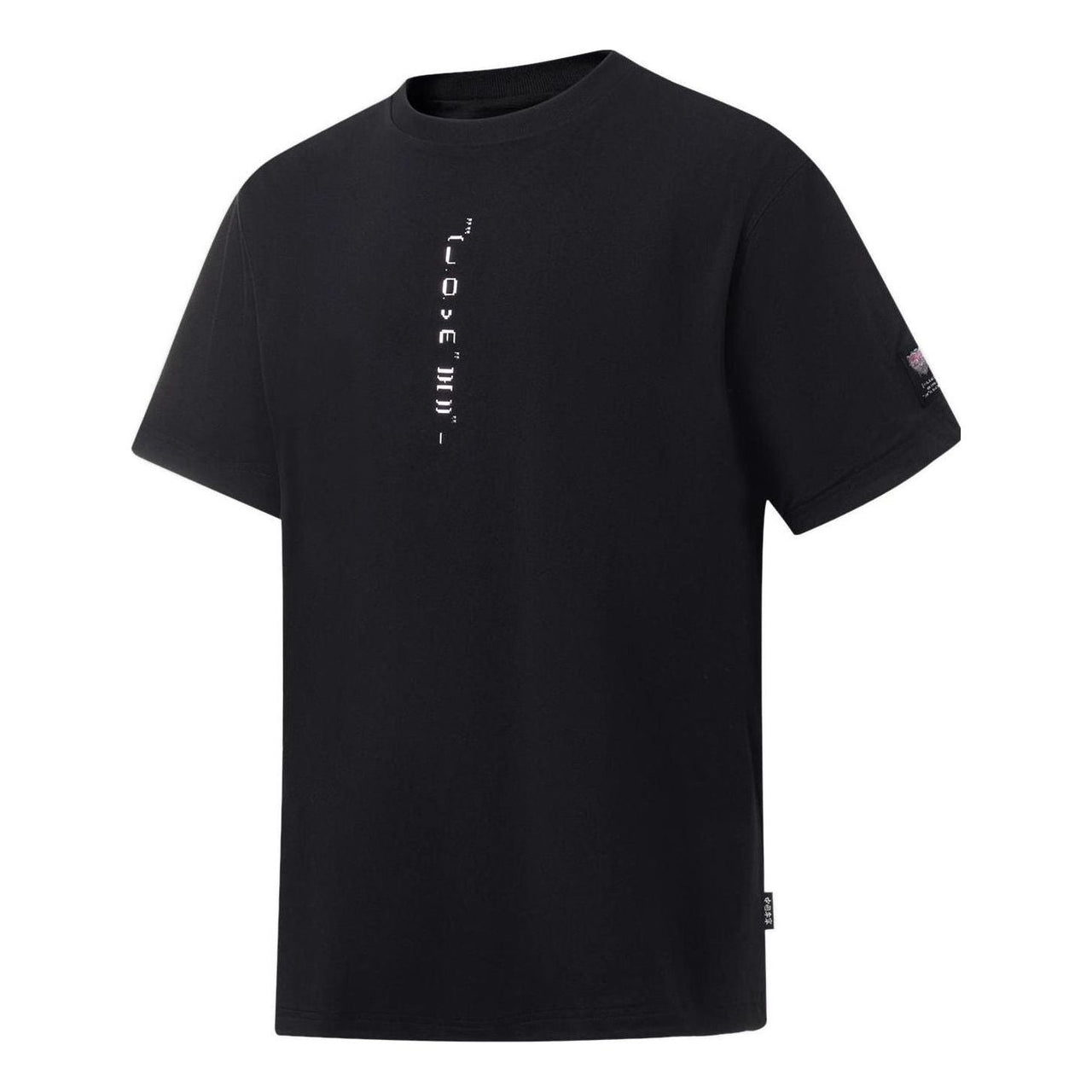 Li-Ning Valentine's Day Graphic T-shirt 'Black' AHST167-1