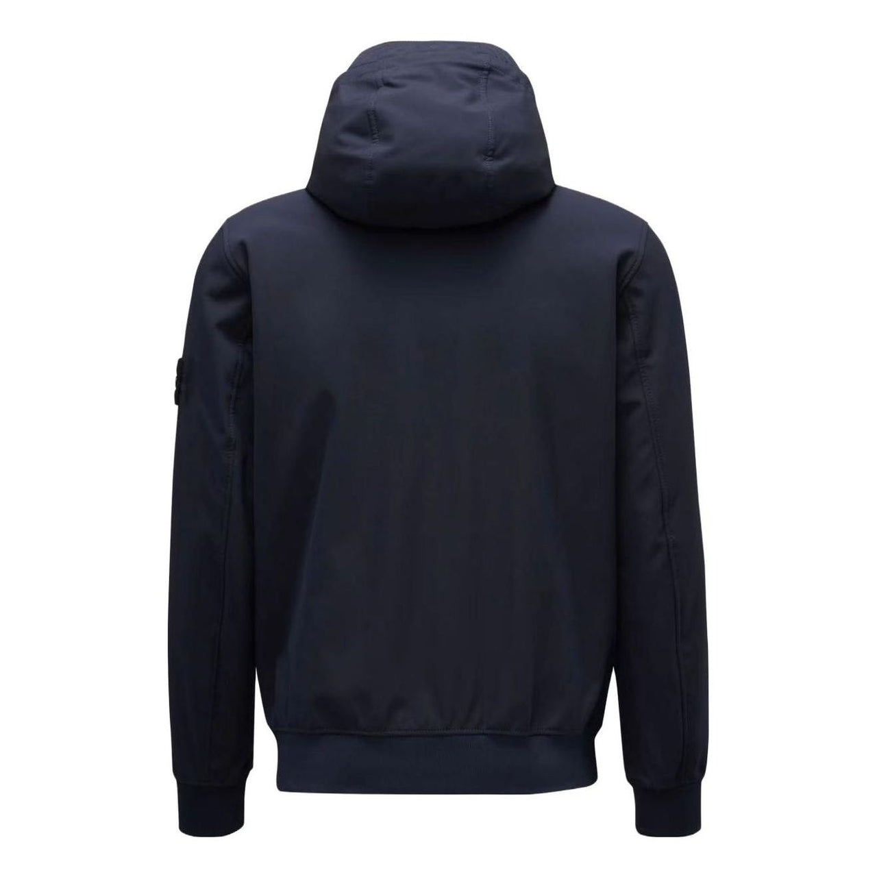STONE ISLAND Waffen Patch Soft Shell Hooded Zip-Up Jacket 'Navy' 7915Q0122-V0020