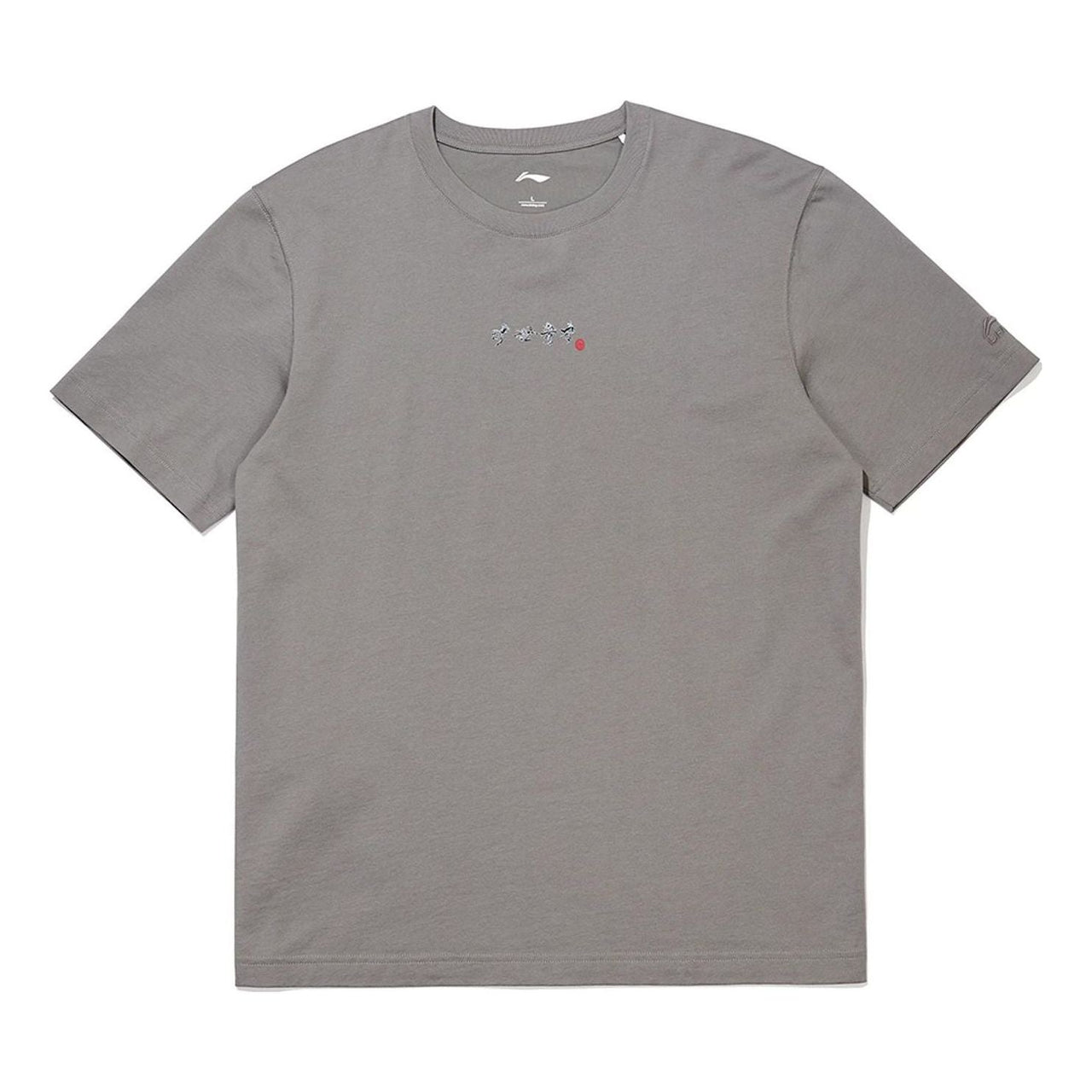Li-Ning Cartoon Graphic T-shirt 'Steel Grey' AHSS371-7