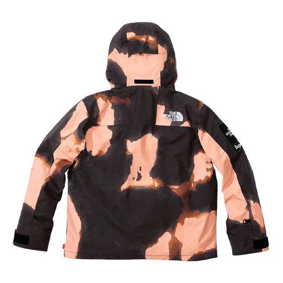 Supreme x The North Face Bleached Denim Print Mountain Jacket 'Beige Black' SUP-FW21-367