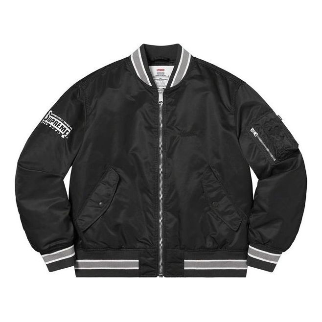 Supreme Second To None MA-1 Jacket 'Black White' SUP-SS22-265