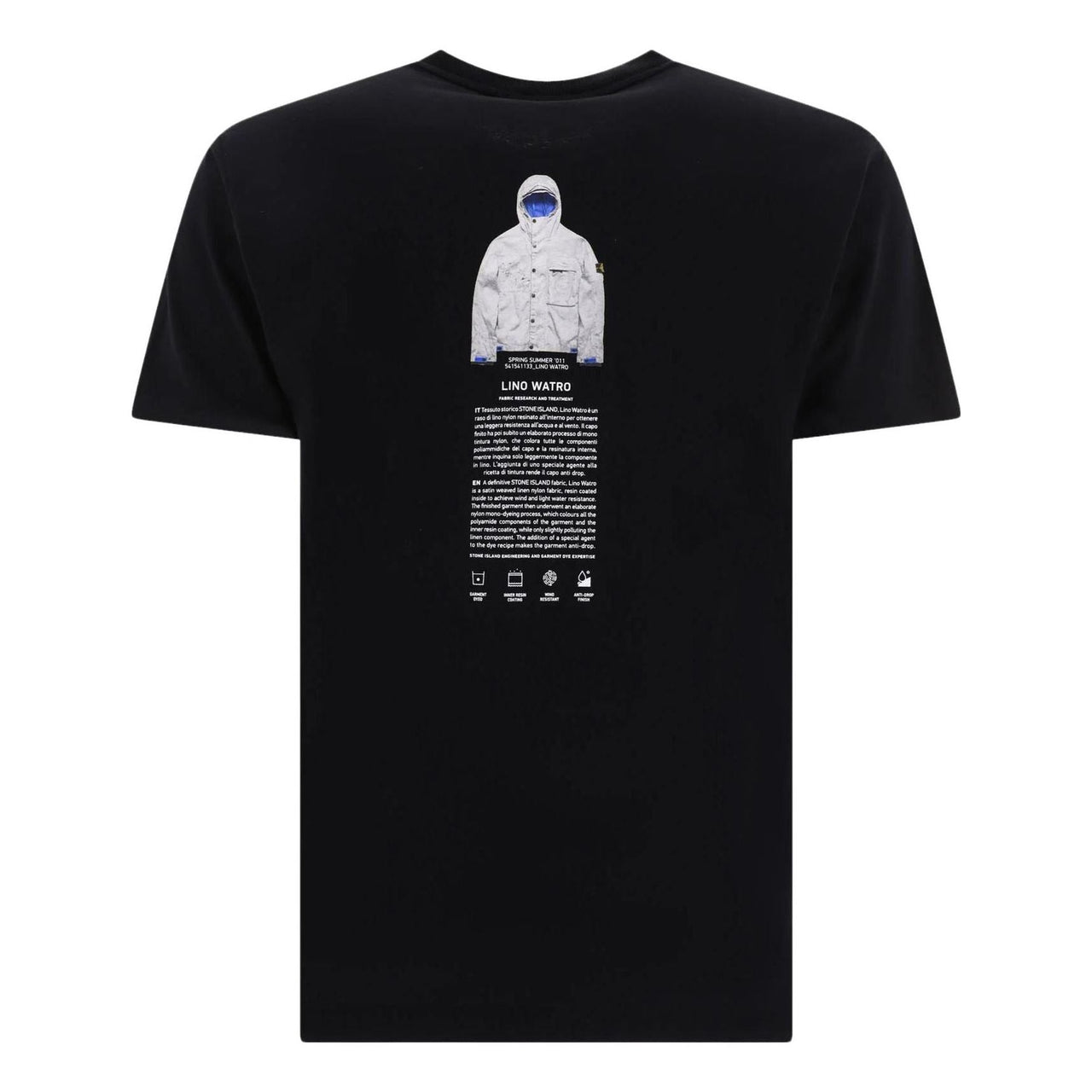 STONE ISLAND Logo T-shirt 'Black' 79152NS91-V0029