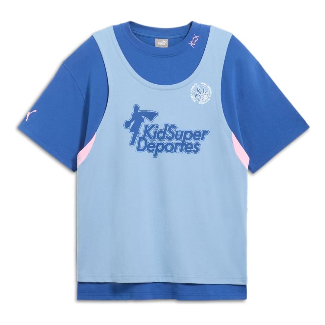PUMA x KidSuper Hoops T-shirt 'Clyde Royal' 627857-01