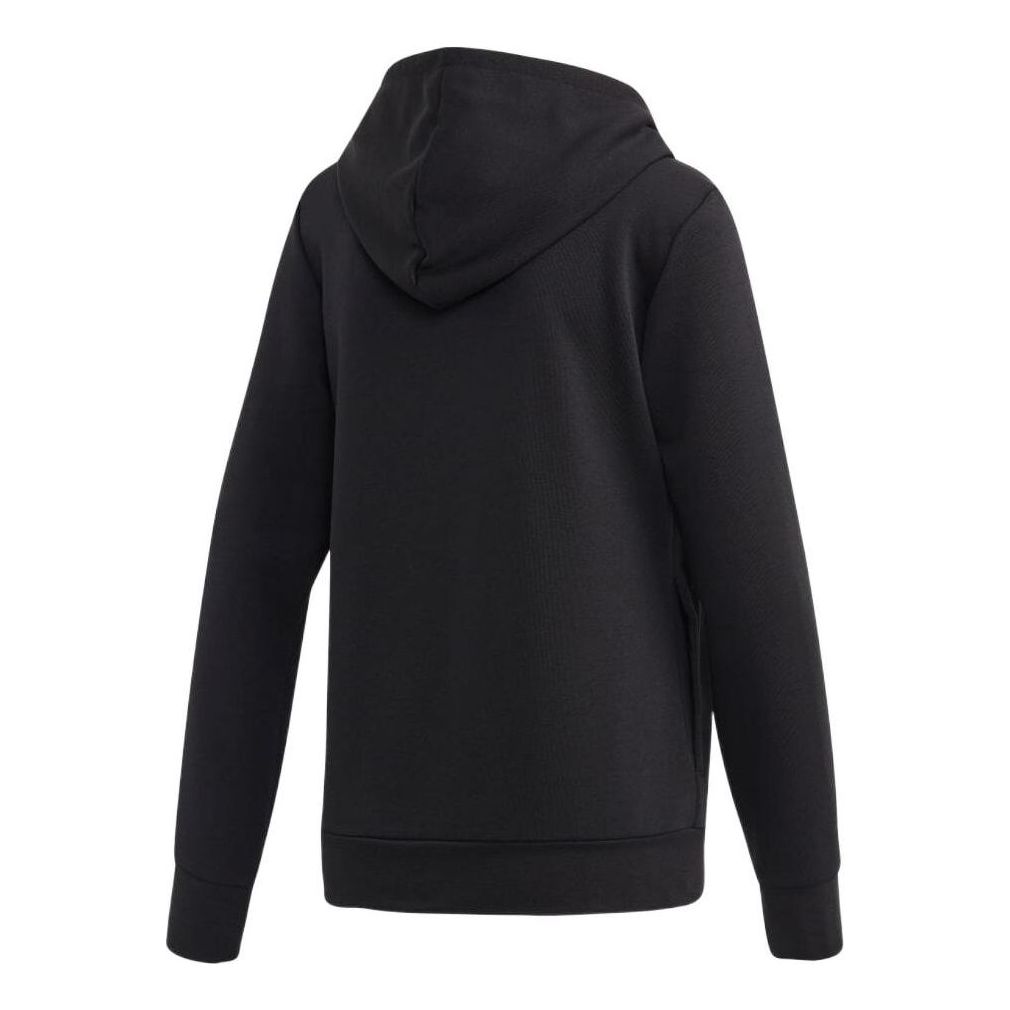 (WMNS) adidas Essentials Linear Pullover Hoodie Asia Sizing 'Black' DP2403