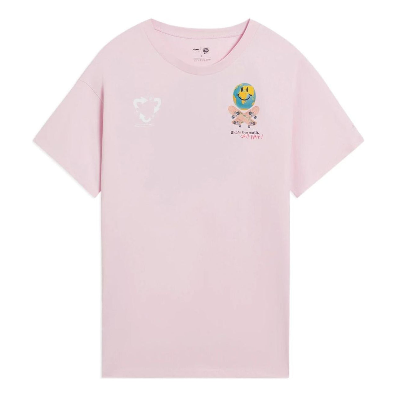 Li-Ning x Og_Slick Earth Graphic T-shirt 'Pink' AHSS299-4