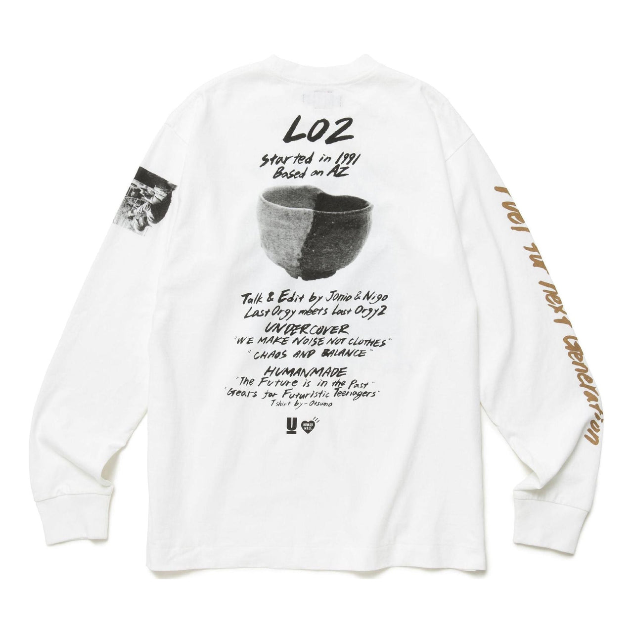 HUMAN MADE x Undercover Last Orgy 2 1991 Long Sleeve T-shirt 'White' XX24CS002
