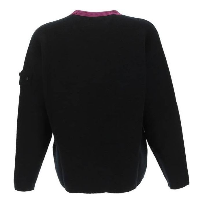STONE ISLAND Shadow Project Contrast Collar Crew Knit 'Black' 77195042U-V2029
