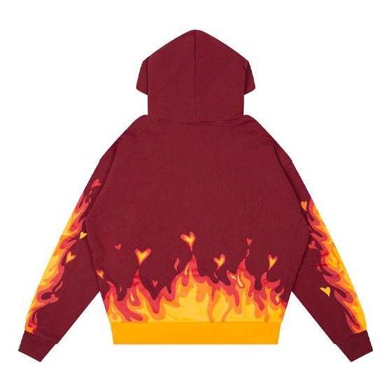 Drew House Fire Hoodie 'Burgundy' DR-FW22-203