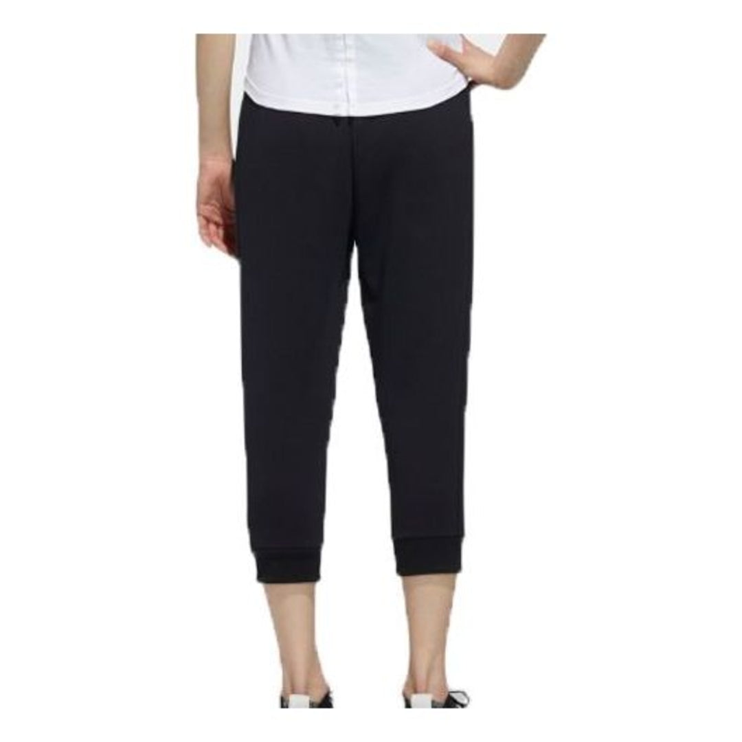 (WMNS) adidas 3/4 Knitted Pants 'Black' DY8603