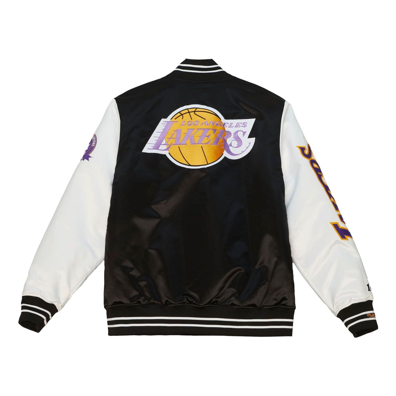 Mitchell & Ness x NBA Team Origins Varsity Satin Jacket 'Los Angeles Lakers' OJBF4854-LALYYPPPBKWH