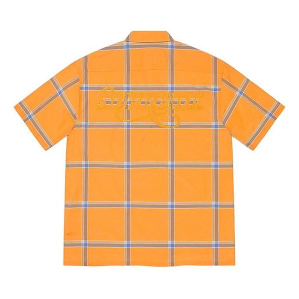 Supreme Lightweight Plaid S/S Shirt 'Yellow Blue' SUP-SS21-817