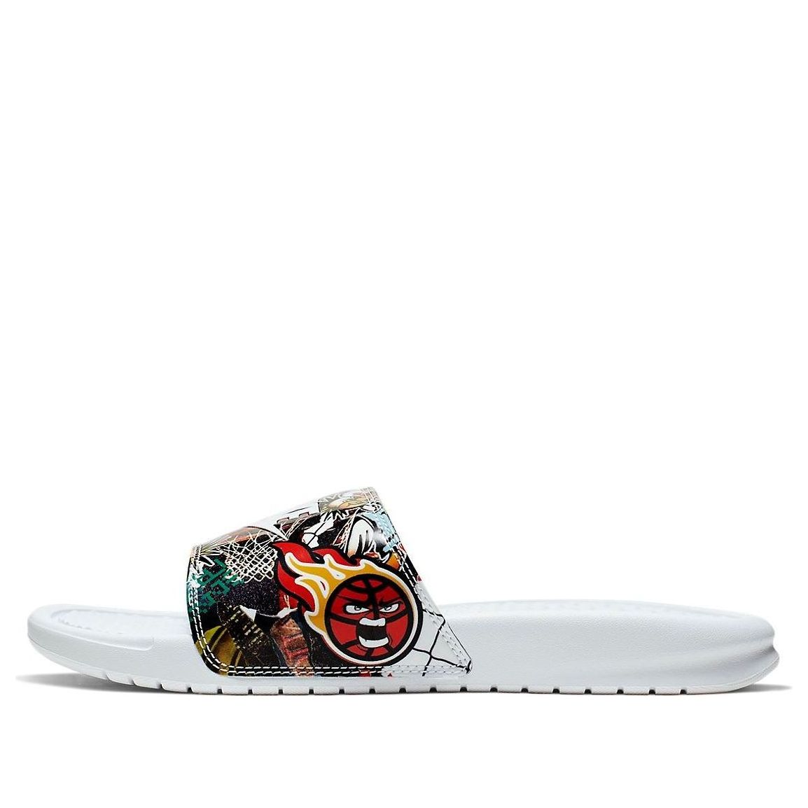 (WMNS) Nike Benassi JDI Print Slide 'China Hoop Dreams' CK0731-111