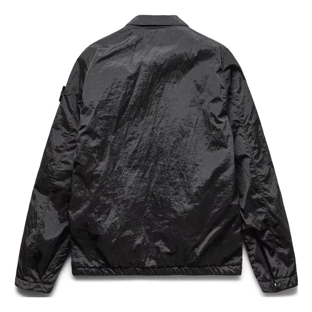 STONE ISLAND Compass Patch Zipped Jacket 'Black' 7715Q0519-V0029