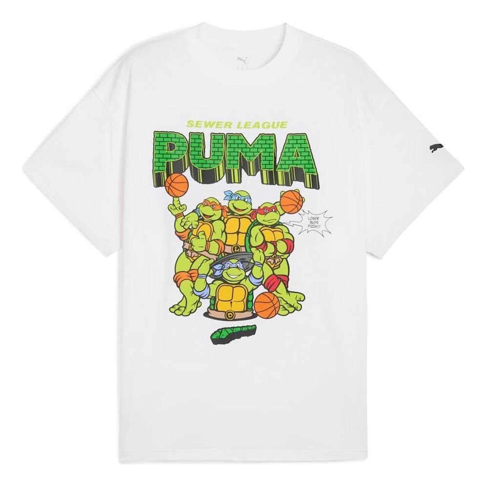 PUMA x TMNT Basketball T-shirt 'White' 630929-01