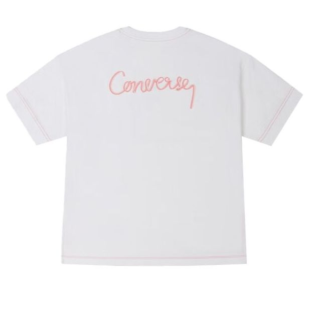 (WMNS) Converse T-Shirt 'White' 10025874-A01