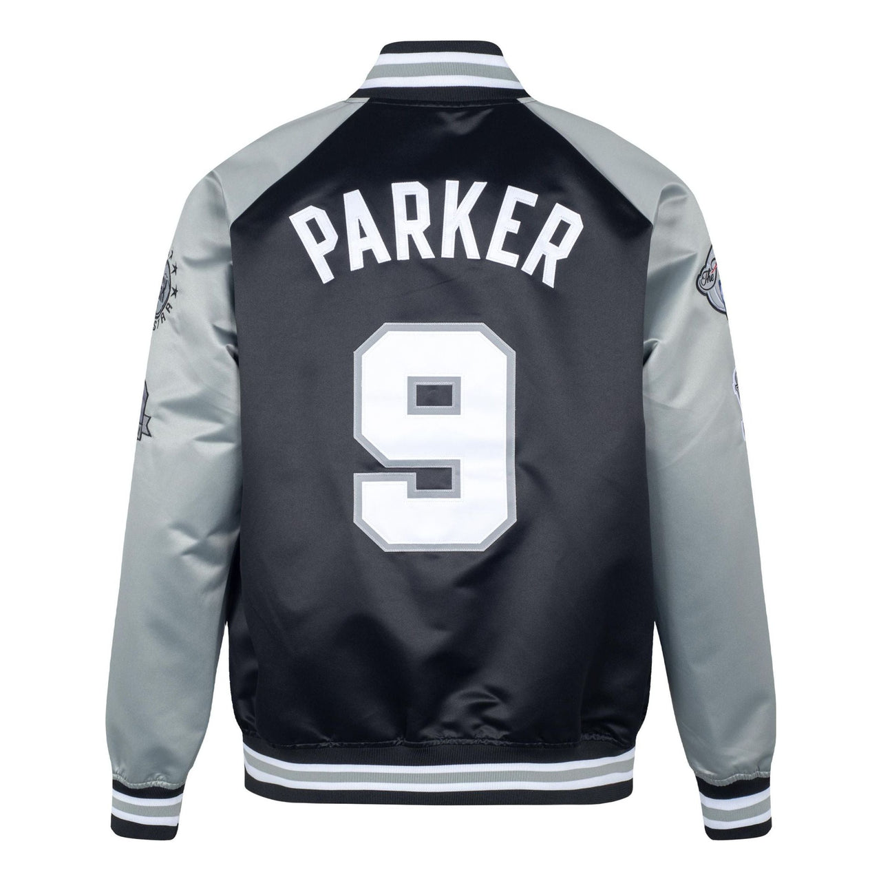Mitchell & Ness x NBA Spurs Hof N&N Satin Jacket 'Tony Parker 9' OJBF6860-SASYYTPABKGY