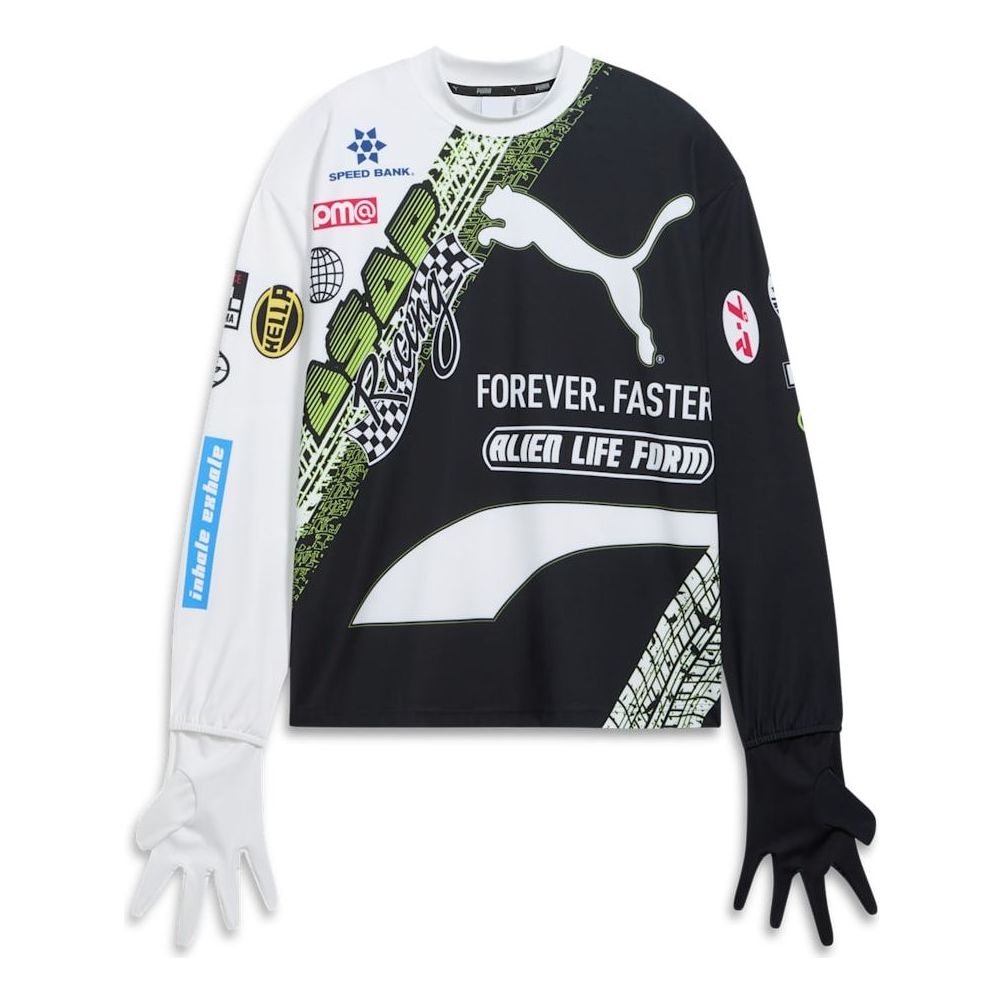 PUMA x A$AP ROCKY Long Sleeve T-shirt 'White Black' 631714-02