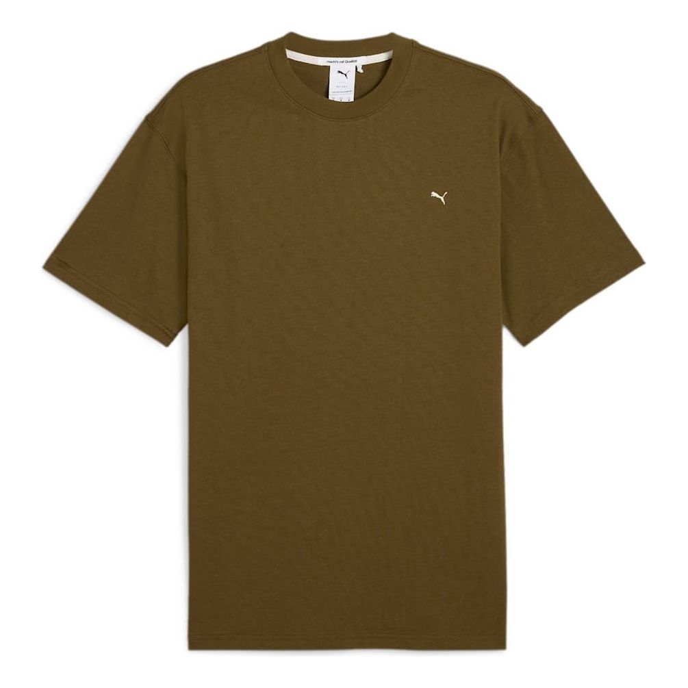 PUMA MMQ Logo T-Shirt 'Khaki Green' 624009-59