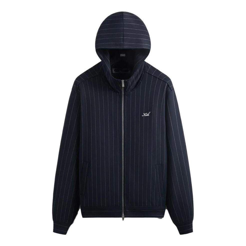 KITH Double Weave Selfridge Zip Up Hoodie 'Nocturnal' KHM031412-413