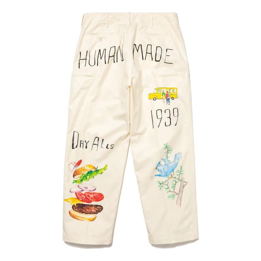 HUMAN MADE Printed Chino Pants 'White' HM26PT005