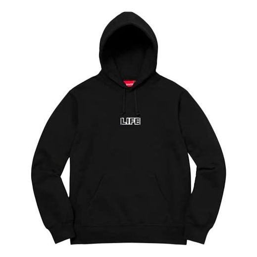 Supreme x Gilbert x George Life Hooded Sweatshirt 'Black Multi-Color' SUP-SS19-537