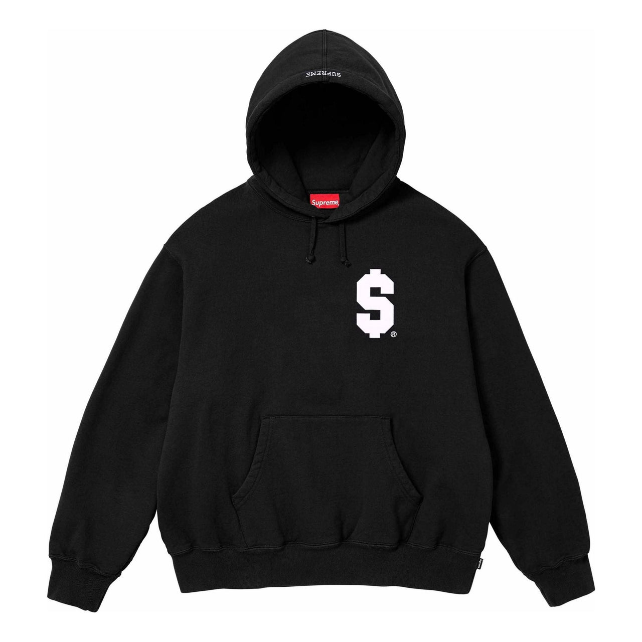 Supreme $ Hooded Sweatshirt 'Black White' SUP-SS24-077
