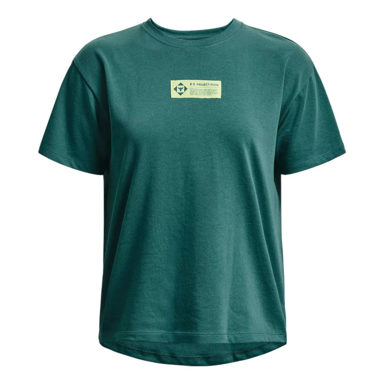 (WMNS) Under Armour Project Rock Globe T-shirt 'Coastal Teal' 1376917-722