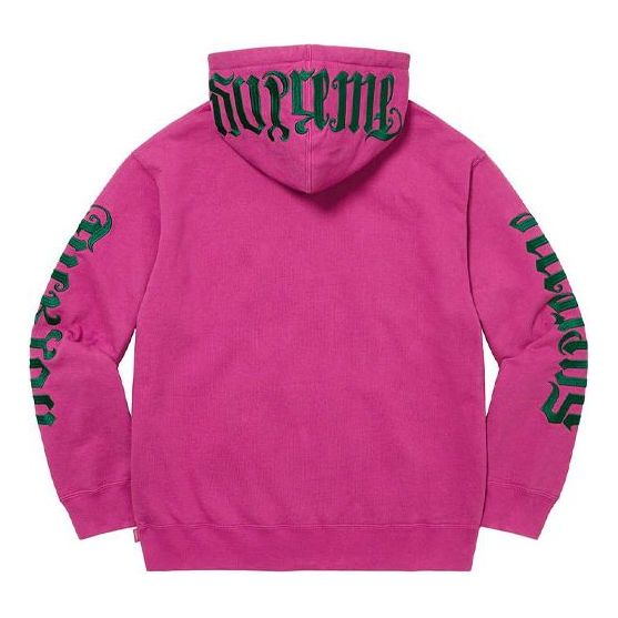 Supreme Ambigram Hooded Sweatshirt 'Pink Green' SUP-SS22-170