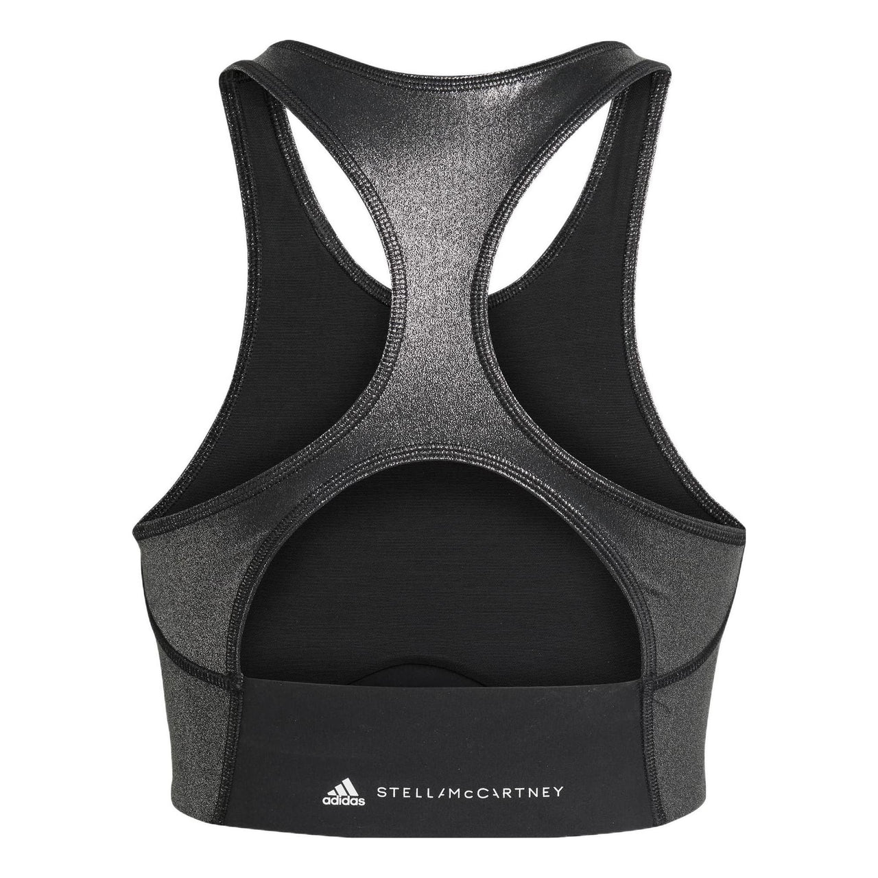 (WMNS) adidas by Stella McCartney Shiny Training Crop Top 'Black' HG6880