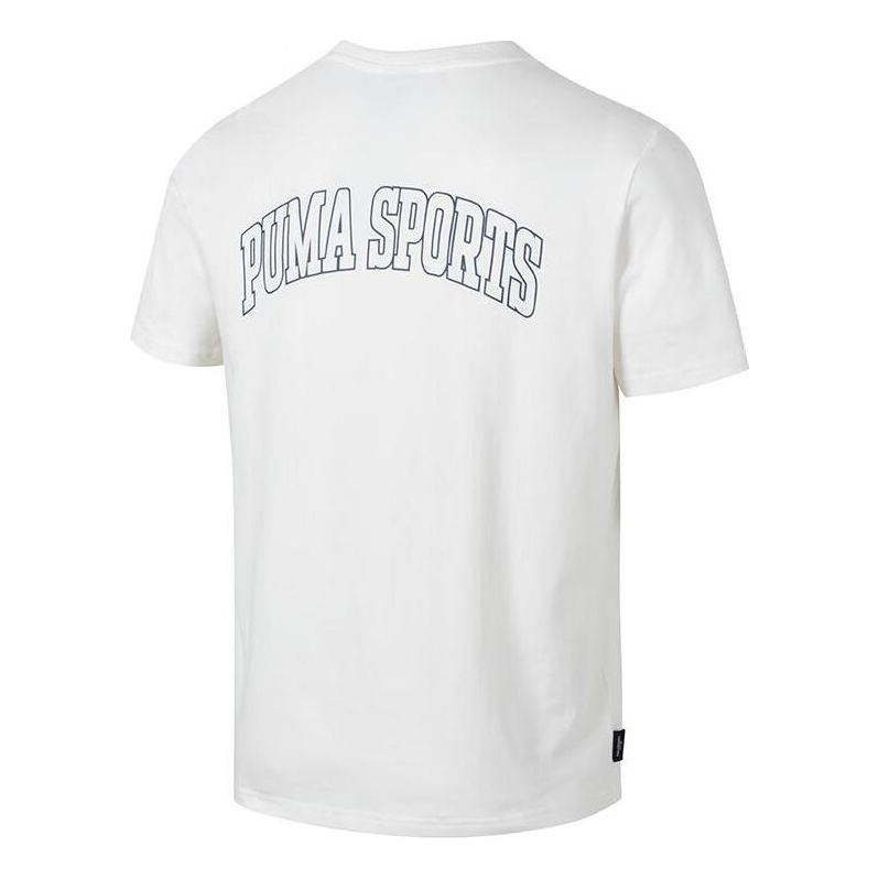 PUMA Logo Sports T-shirt 'White' 630353-65