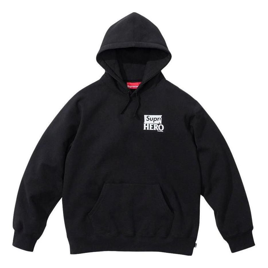 Supreme x Antihero Hooded Sweatshirt 'Black White' SUP-SS22-940