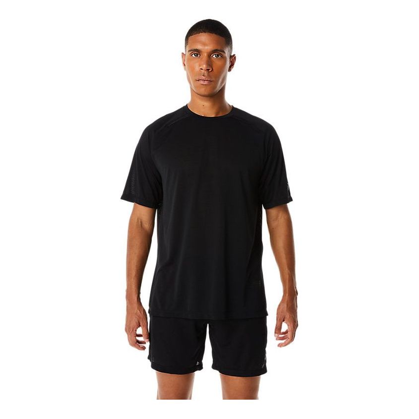 ASICS Actibreeze Jacquard Short Sleeve T-Shirt 'Black' 2031D762-001