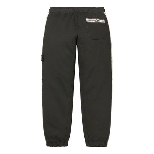 Supreme x Stone Island Stripe Sweatpants 'Black White' SUP-SS22-721