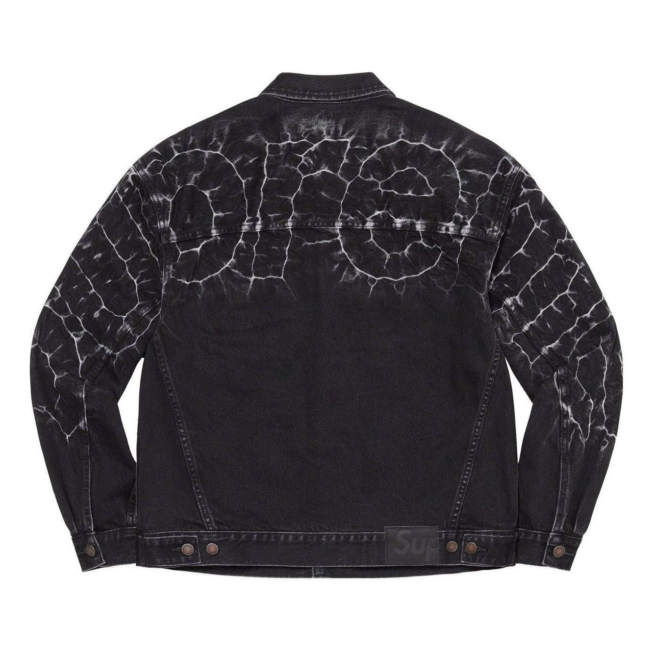 Supreme Shibori Denim Trucker Jacket 'Black White' SUP-SS23-014