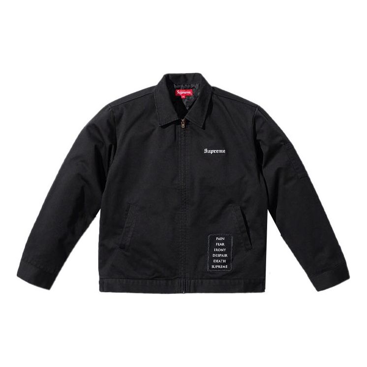 Supreme x The Crow Work Jacket 'Black White' SUP-FW21-178
