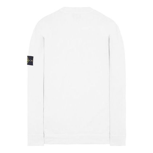 STONE ISLAND Garment Dyed Crew Sweatshirt 'White' 761563750-V0001