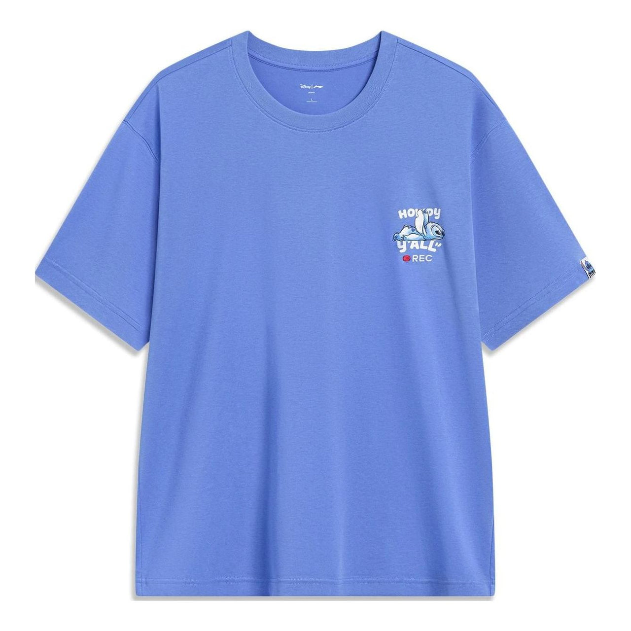 Li-Ning x Disney Stitch Graphic T-shirt 'Blue' AHST493-4