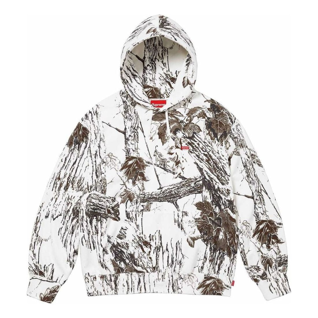 Supreme Small Box Hooded Sweatshirt 'White Black' SUP-SS24-012