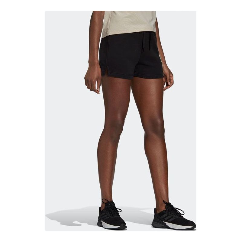 (WMNS) adidas U4U AEROREADY Shorts Asia Sizing 'Black White' GN4972