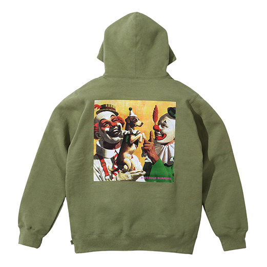 Supreme x Butthole Surfers Hooded Sweatshirt 'Olive Green Yellow' SUP-SS21-844