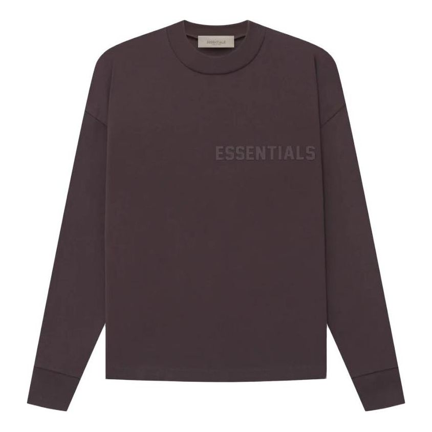 Fear of God Essentials Long-Sleeve Tee 'Plum' FOG-SS23-077