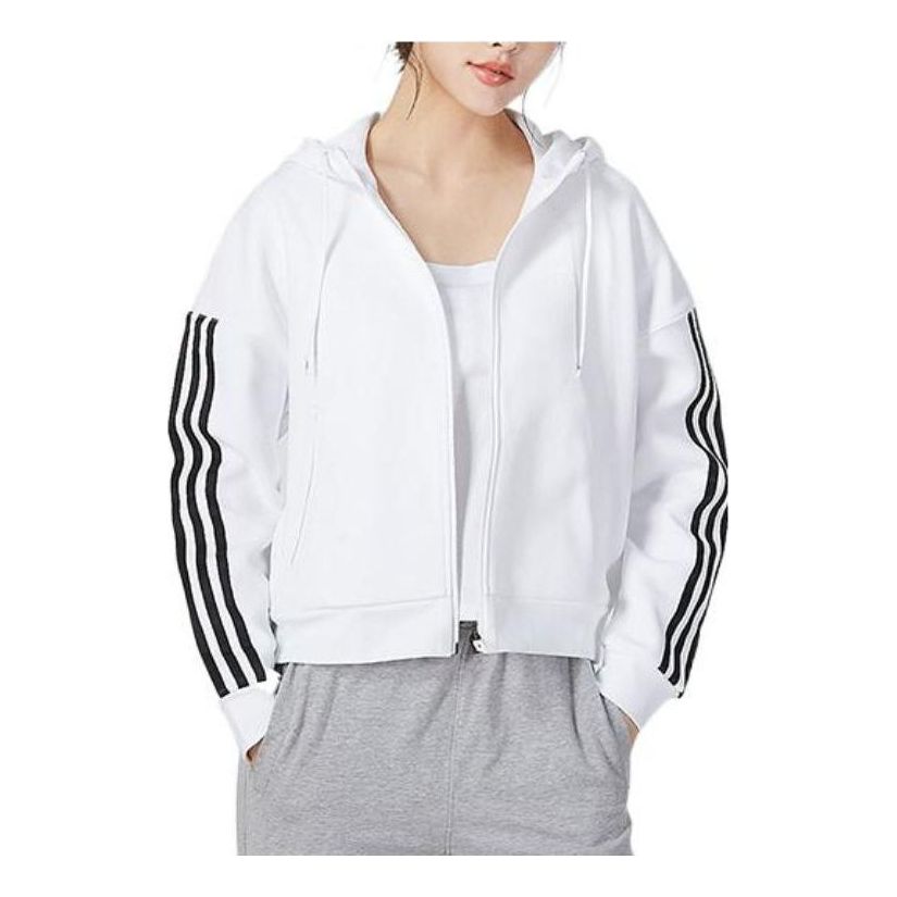 (WMNS) adidas Must Have Knit Jacket 'White' HM7049