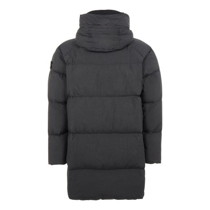 STONE ISLAND Crinkle Reps Long Down Coat 'Black' 771570123-V0029